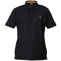 Fox Collection Orange & Black Polo Shirt Large